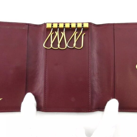 Cartier Key Case Masteline Boldeaux Leather Authentic Used - Picture 4 of 9